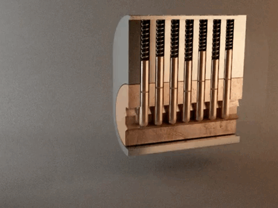 lock mechanism animation