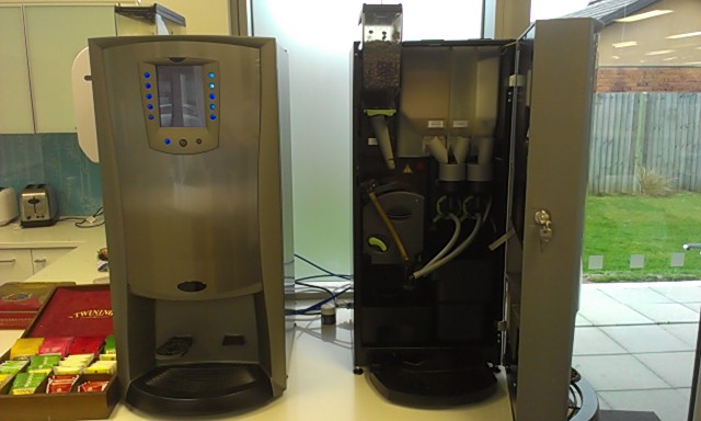 Coffee - one open, one closed