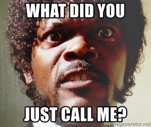 what did you just call me